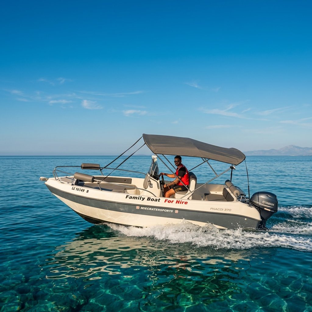 Rent the Paxos 17ft in Konnos Bay | Spacious